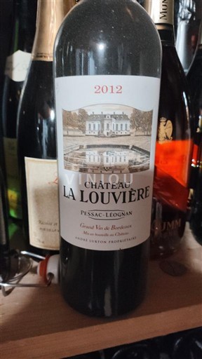 Bordeaux Pessac-Léognan Château La Louvière Grand vin de Graves 2012