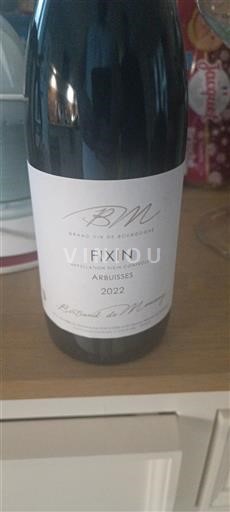 Burgundy Fixin Bernard de Montcy Arbuises 2022