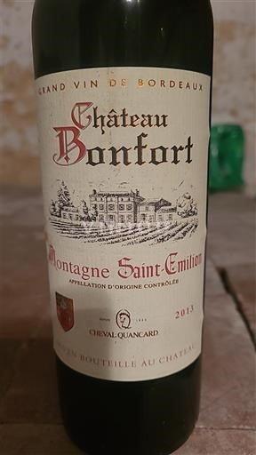 Bordeaux Montagne-saint-émilion Château Bonfort 2013