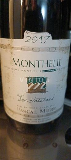 Bourgogne Monthélie Pascal Mure Les Toisières 2017