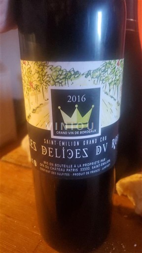 Wines Rouge sec Les Délices du Roy Château Patris 2016 France Bordeaux Saint-Émilion Grand Cru AOC Grand Cru