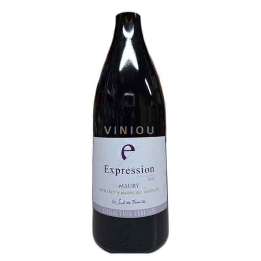 Vin Rouge sec Expression 2021 France Roussillon Maury sec AOC