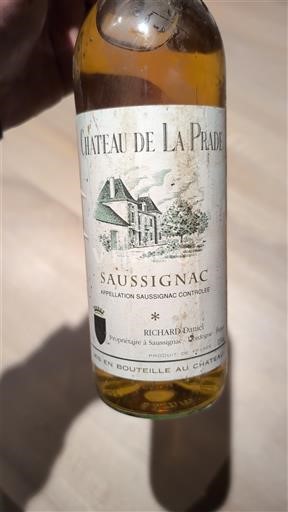 Lounais-Ranska Saussignac Château La Prade 1988