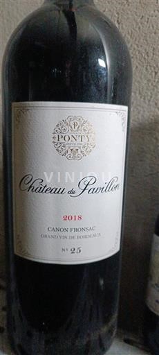 Bordeaux Canon-Fronsac Château Pavillon 2018
