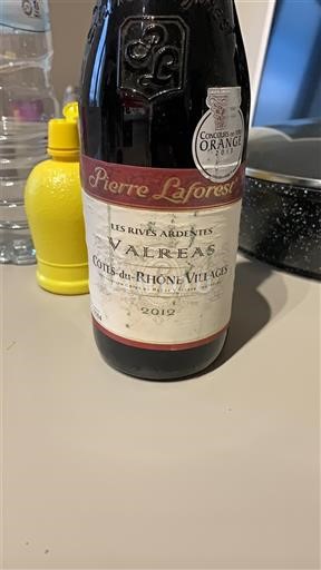 Valle del Ródano No especificado Pierre Laforest Les Rives Ardentes 2012