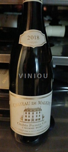 Burgundsko Chablis Premier Cru Château Maligny L'Homme Mort 2018
