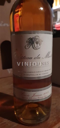 Bordeaux Sauternes Château Mont Jeanne 2001