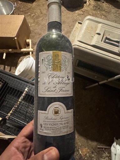 Bordeaux Bordeaux Supérieur Château L'Abbaye de Saint-Ferme Les Vignes du Soir 2005