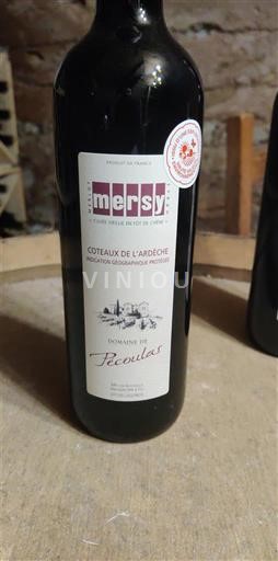 Вина Rouge sec Mersy Domaine Pécoulas 2022 Francuska Alpi i Rodoska oblast Кота де Ардеш IGP