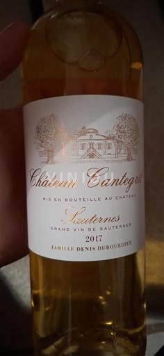 Bordeaux Sauternes Château Cantegril 2017