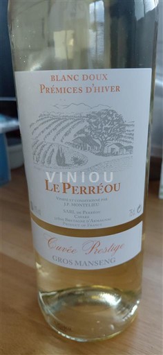 Jihozápad Côtes de Gascogne Le Perréou Prémices d'Hiver Prestige Neročník