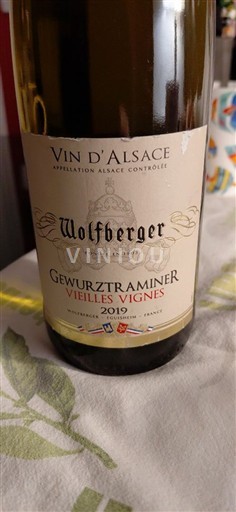 Alsace Wolfberger Gewurztraminer Vieilles Vignes 2019