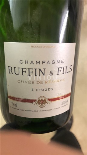 Peneča vina Blanc brut Cuvée de Réserve Ruffin & Fils Non millésimé Francija Šampanja Šampanjec AOC