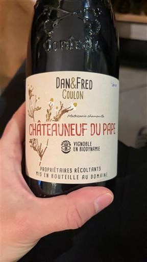 Valle del Ródano Châteauneuf-du-Pape. Dan & Fred Coulon Mémoires Charmettes 2020