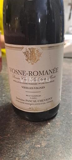 Burgundija Vosne-Romanée Premier Cru Domaine Pascal Chevigny 1er Cru Les Petits Monts Vieilles Vignes Neleten.