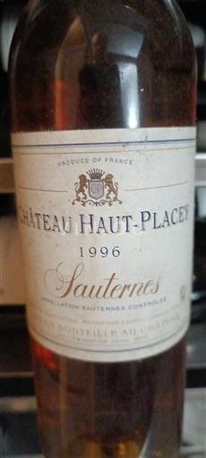 Bordeaux Sauternes Château Haut-Placey 1996