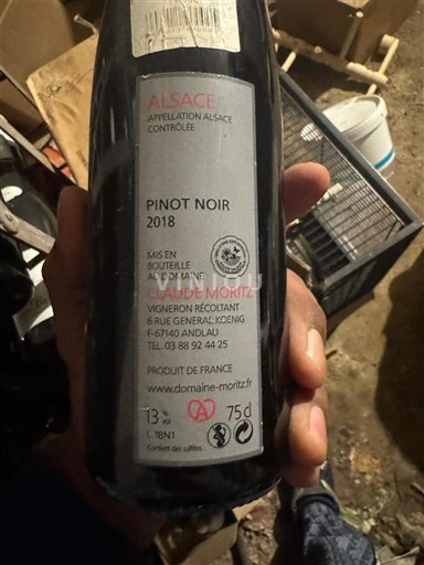 Alsacia Claude Moritz Pinot Noir 2018