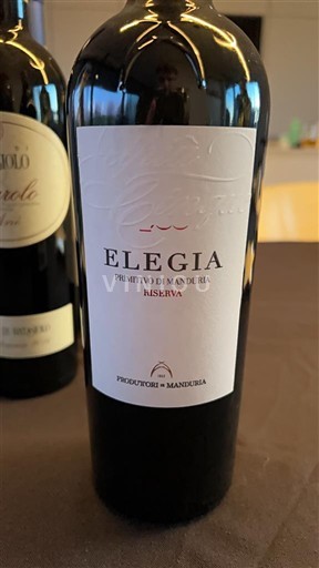 Apulie Primitivo di Manduria Produttori di Manduria Elegia 2016