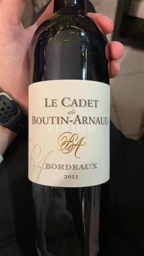 Burdeos Bordeaux Boutin-Arnaud Le Cadet 2022