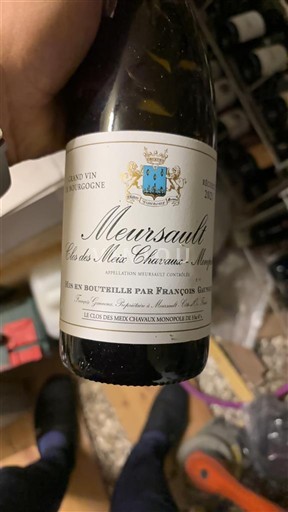 Bourgogne Meursault François Gaunoux Clos des Meix Chavaux Monopole 2021