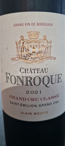 Bordeaux Saint-Émilion Grand Cru Grand Cru Classé Château Fonroque 2021