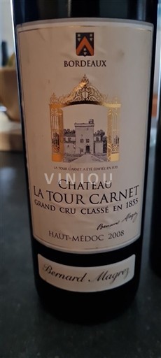 Bordeaux Haut-Médoc Grand Cru La Tour Carnet 2008