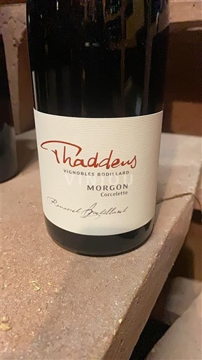 Vina Rouge sec Thaddeus Corcelette Vignobles Boillard 2018 Francija Beaujolais Morgon AOC