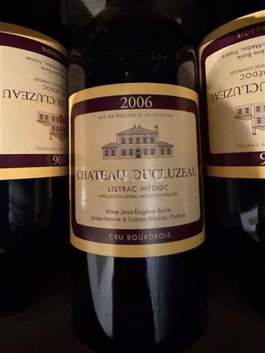 Bordéus Listrac-Médoc Cru Bourgeois Château Cluzeau 2006