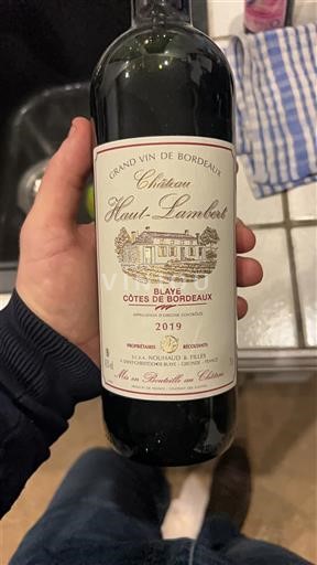 Burdeos Blaye-Côtes de Burdeos Château Haut-Lambert 2019