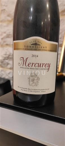 Burgundsko Mercurey Club des Sommeliers 2014