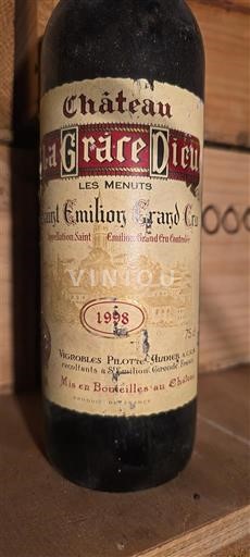 Bordeaux Saint-Émilion Grand Cru Château La Grâce Dieu Les Menuts 1998