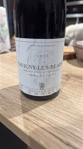 Burgundy Savigny-lès-Beaune Isabelle & Jean Conte Dessus Les Vermots 2022
