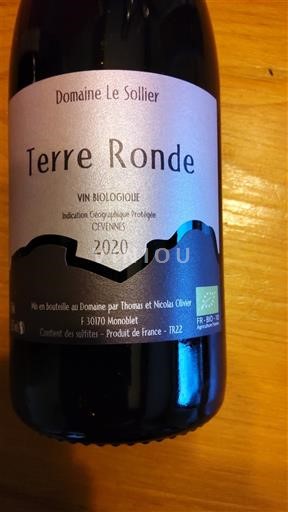 Languedoc in Roussillon Cévennes Domaine Le Sollier Terre Ronde 2020