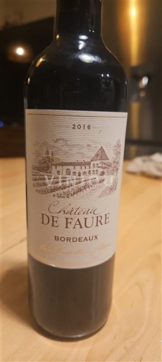 Bordéus Château Faure 2016