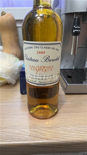 Bordeaux Sauternes Deuxième Cru Classé Château Broustet 2009