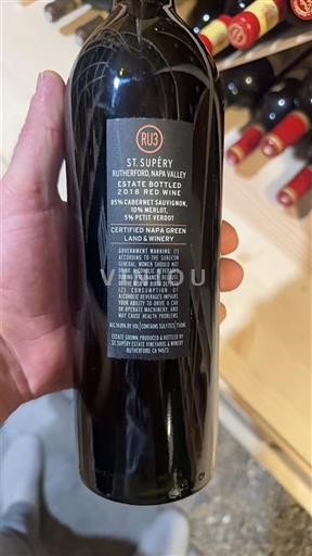 Vùng trồng nho được cấp phép California Rutherford St. Supéry RU3 2018