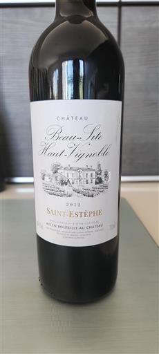 Bordeaux Saint-Estèphe Château Beau-Site Haut-Vignoble 2012