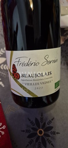 Vin Rouge sec Vieilles Vignes Frédéric Sornin 2023 France Beaujolais AOC