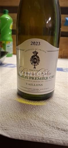 Burgundija Chablis Premier Cru Domaine Robin Vaillons 2023