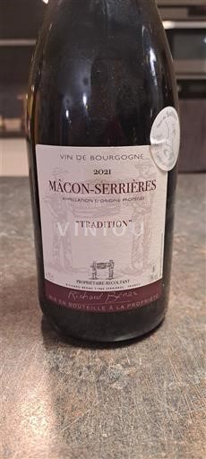 Burgundija Mâcon in Mâcon-villages Richard Bores Tradition 2021