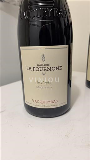 Rhônen laakso Vacqueyras Domaine La Fourmone Le Poète 2024