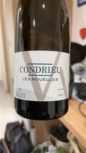 Viner Blanc sec Les Rouelles Domaine Vallet 2024 Frankrike Rhônedalen Condrieu AOC