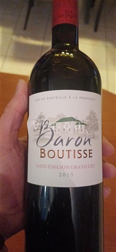 Vinhos Rouge sec Baron Boutisse 2019 França Bordéus Saint-Émilion Grand Cru AOC Grand Cru