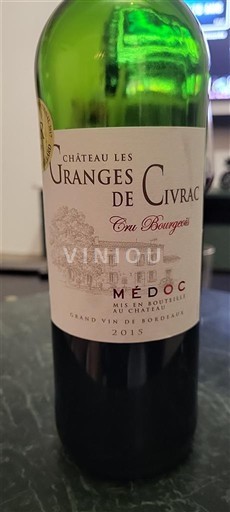 Bordeaux Médoc Cru Bourgeois Château Les Granges de Civrac 2015