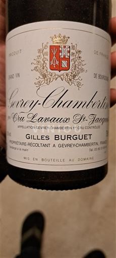 Burgundsko Nespecifikováno Premier Cru Gilles Burguet 1er Cru Lavaux St-Jacques Neročník