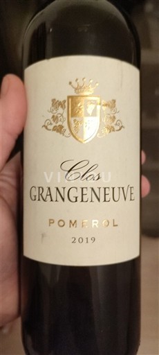 Bordeaux Pomerol Clos Grangeneuve 2019
