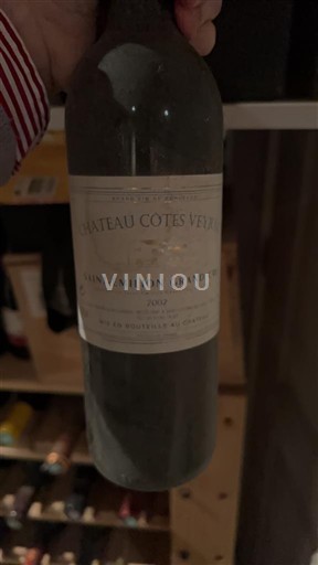 Vina Rouge sec Château Côtes Verts 2002 Francija Bordeaux Saint-Émilion Grand Cru AOC