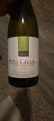 Bourgondië Petit-Chablis Francis Gherardi 2022