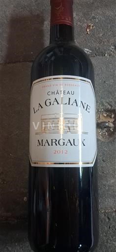 Bordeaux Margaux Château La Galiane 2012