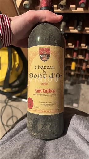 Bordeaux Saint-Émilion Château Le Mont d'Or 2002